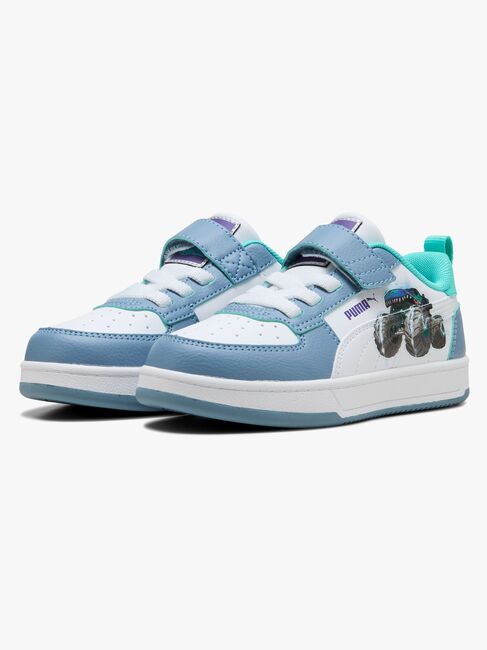 Puma Caven 2.0 Lo Hot Wheels AC+ PS Sneakers, Cool Blue/White/Aquatic