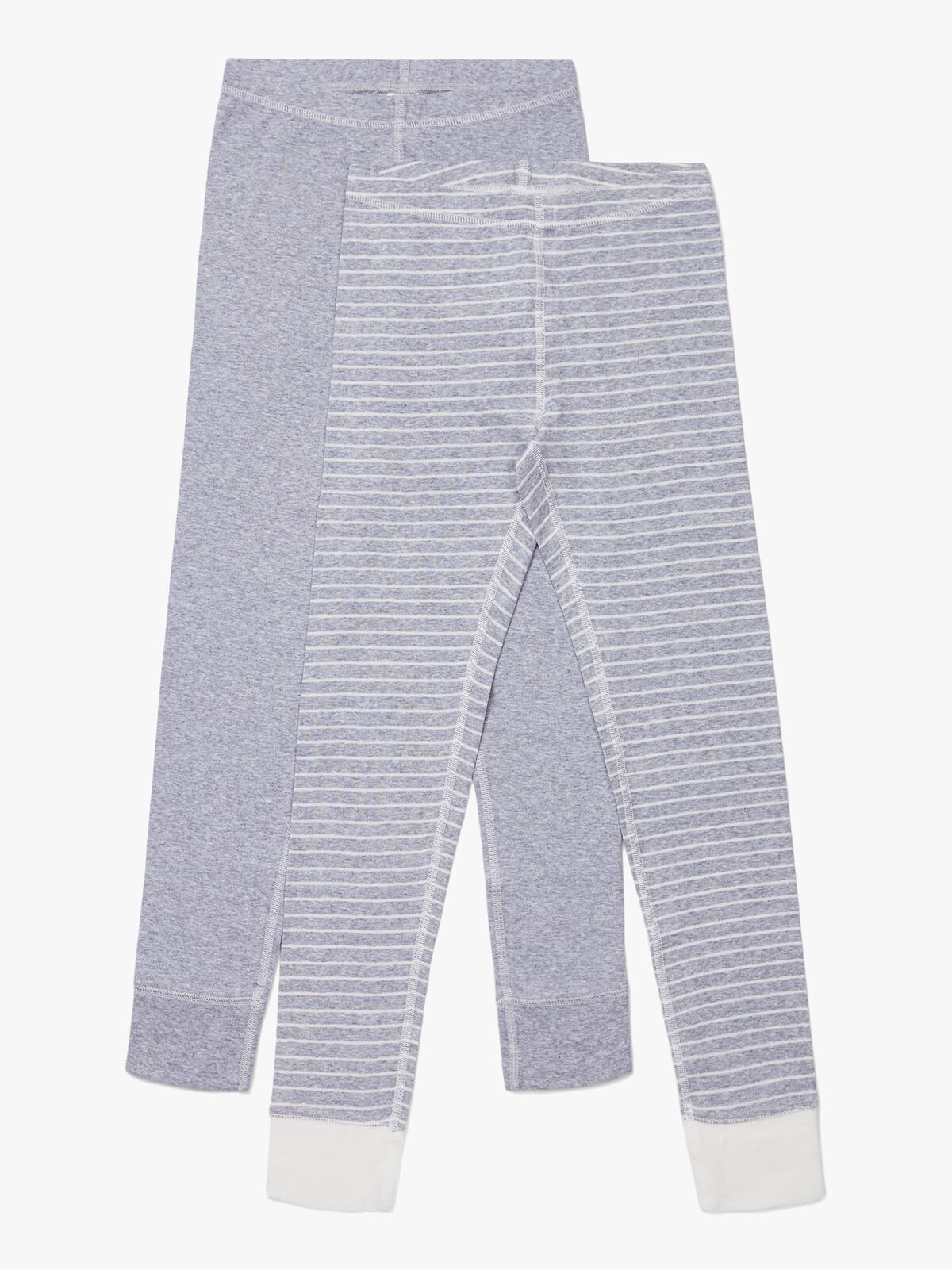 Luca & Lola Toto Lange Underbukser 2-pak, Grey/Stripes