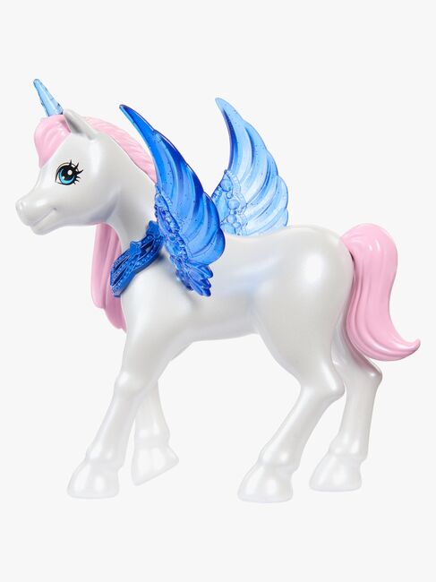 Barbie Sapphire Dukke med Blåt Hår & Enhjørning