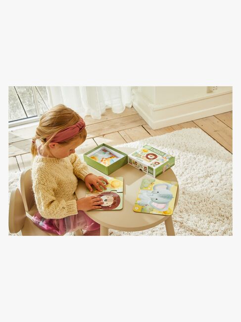 Barbo Toys  Rør og føl Puslespil Safari 4-i-1