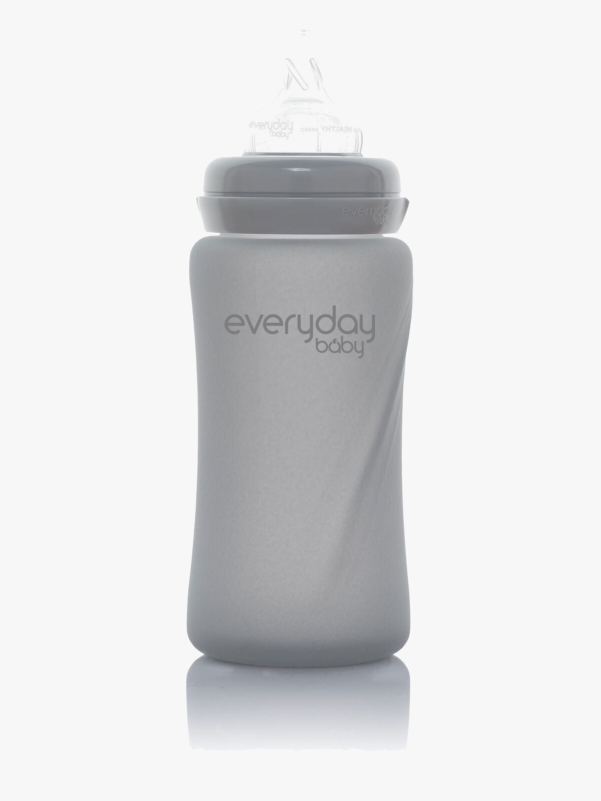 Everyday Baby Sutteflaske Glas 240 ml, Grå