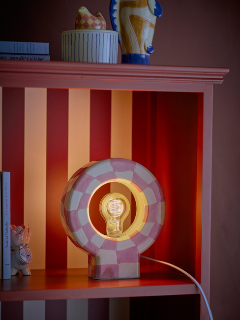 Bloomingville Vialini Bordlampe, Rose