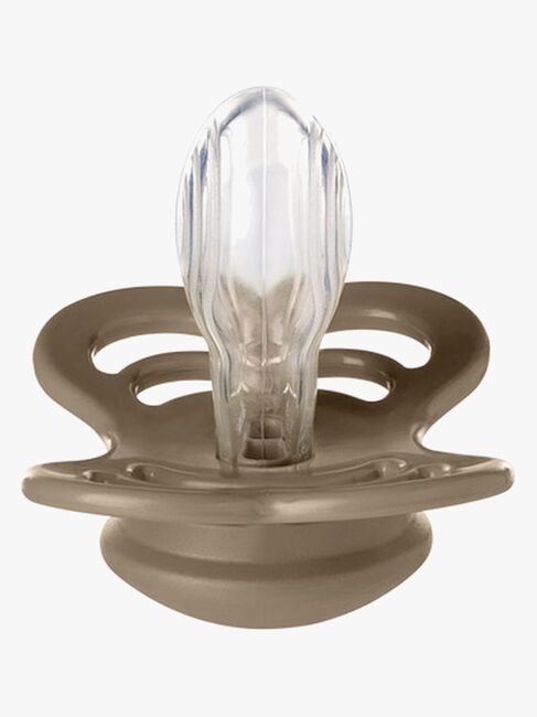 BIBS Supreme Sut 2-pak Silikone Str. 1, Vanilla/Dark Oak