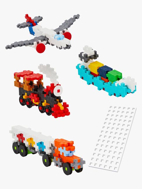 Plus-Plus Byggesæt med Bundplade & Tube Transportmiddel 4x100 Dele