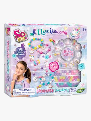 So Beads Perlesæt med Vedhæng Enhjørning