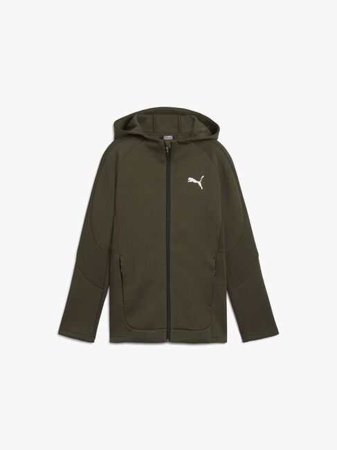 Puma Evostripe Full-Zip Hættetrøje, Grøn