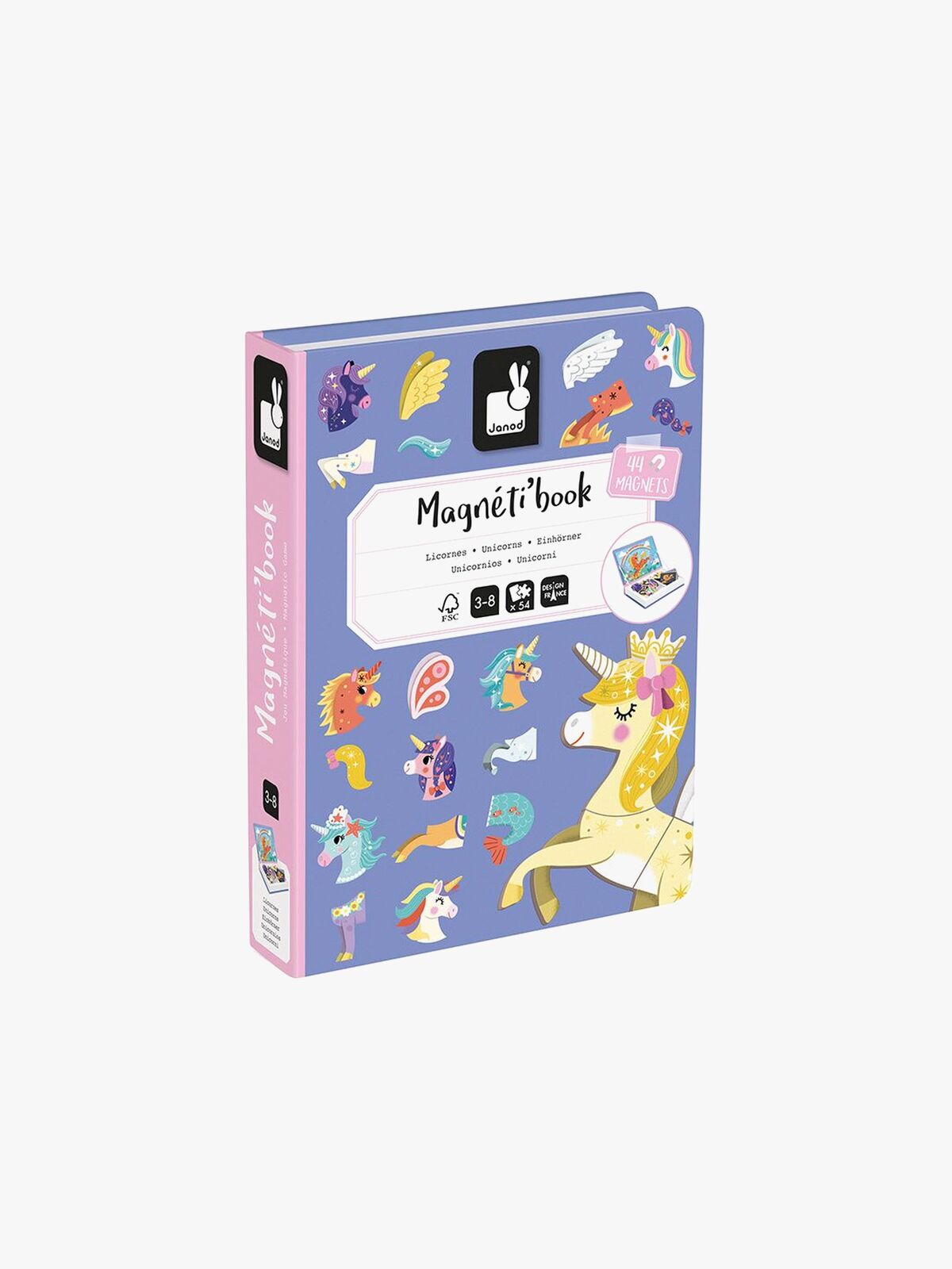 Janod Magneti'Book Enhjørning Magnetsæt 44 Stk.