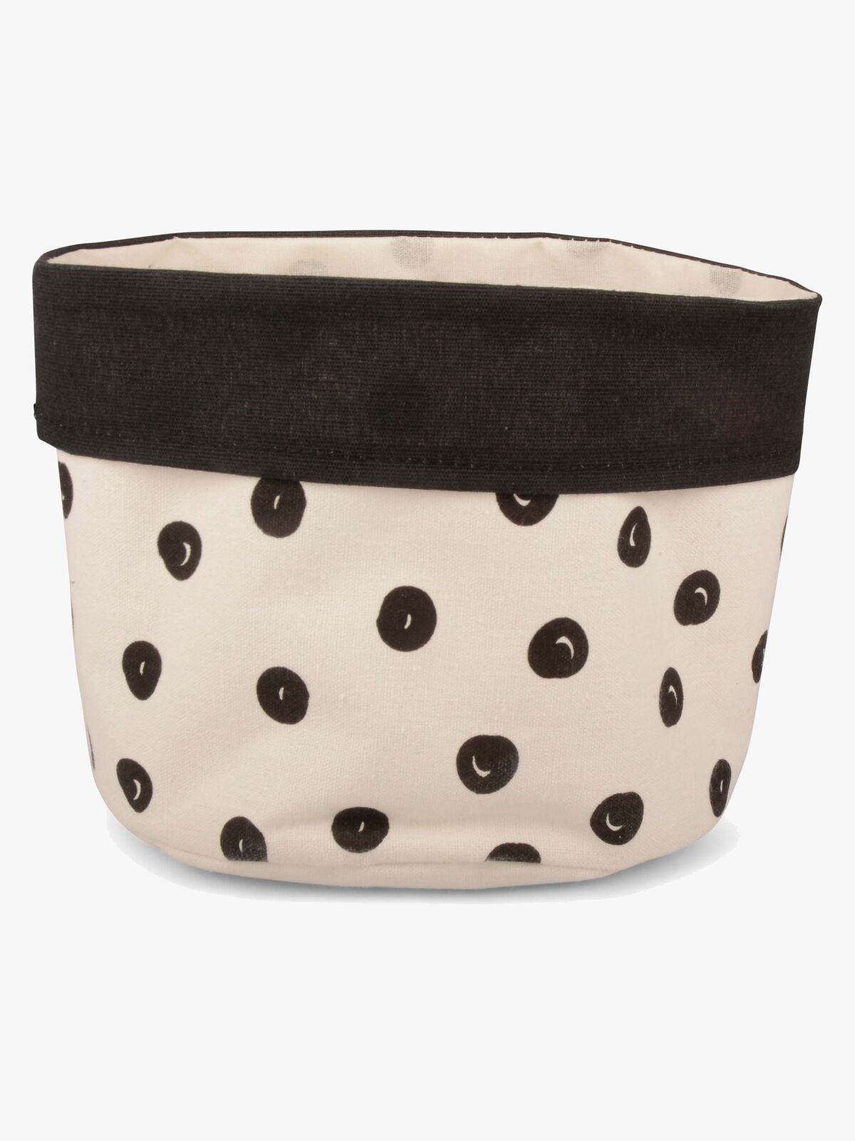 Form Living Opbevaringskurv Prikket Stor, Beige/Sort