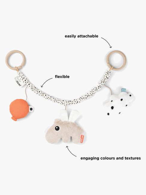 Done By Deer Happy Clouds Barnevognslegetøj, Sandfarvet