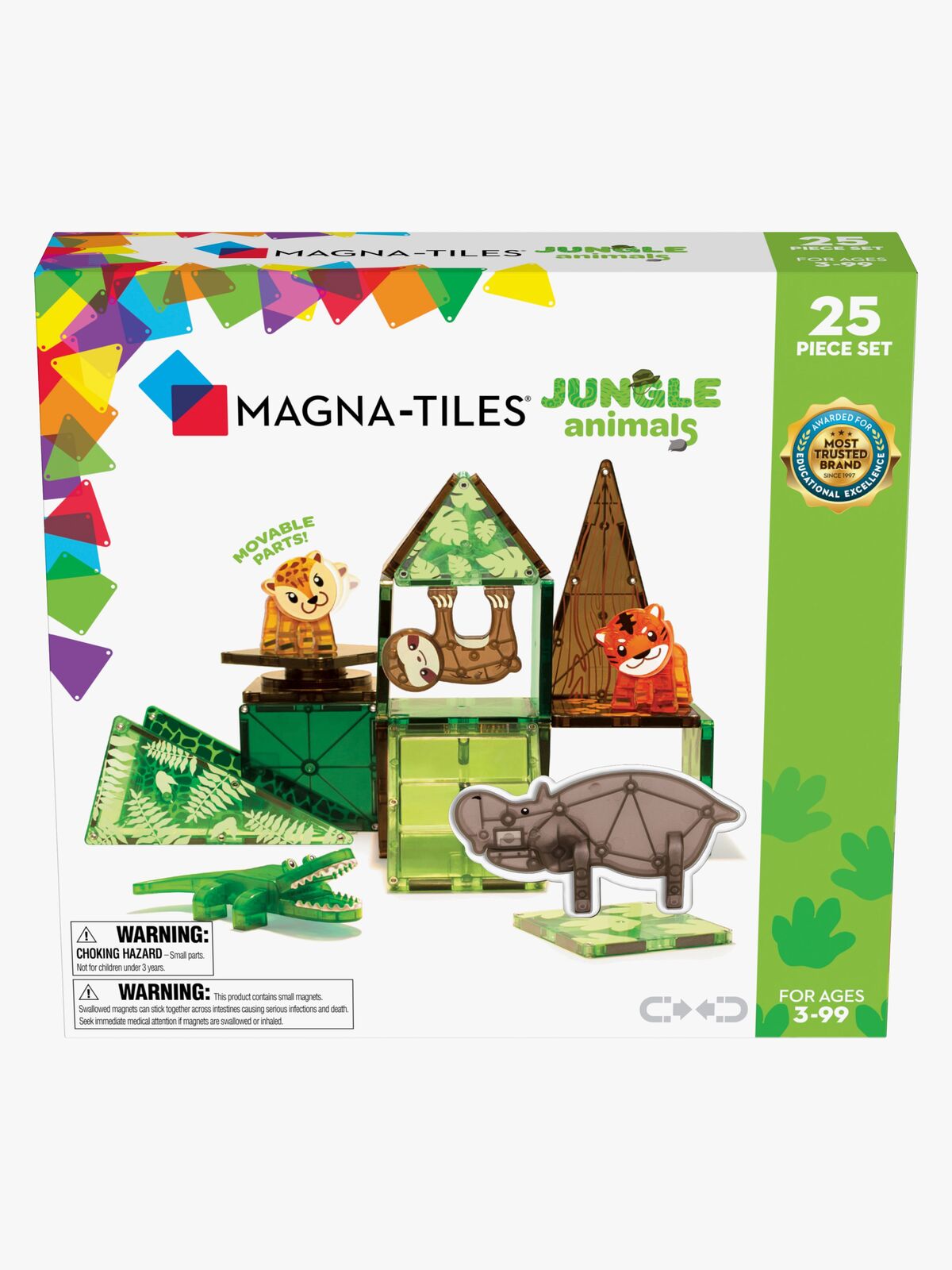 MAGNA-TILES Jungledyr Byggesæt 25 Dele