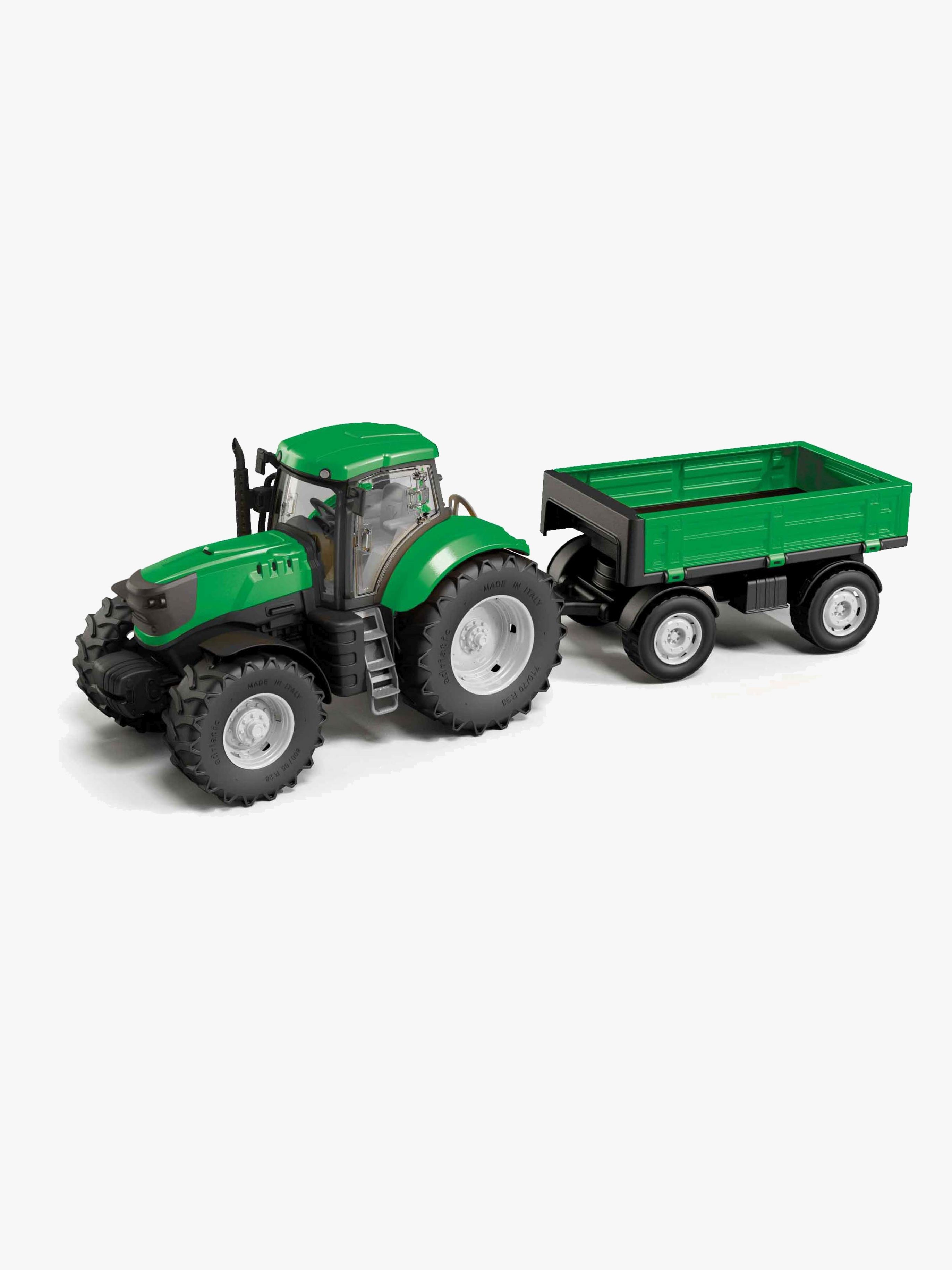 Adriatic Traktor Med Lav Anhænger, Grøn