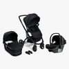 Beemoo Move Duo Kombivogn inkl. Route i-Size Autostol Baby, Black/Black Stone
