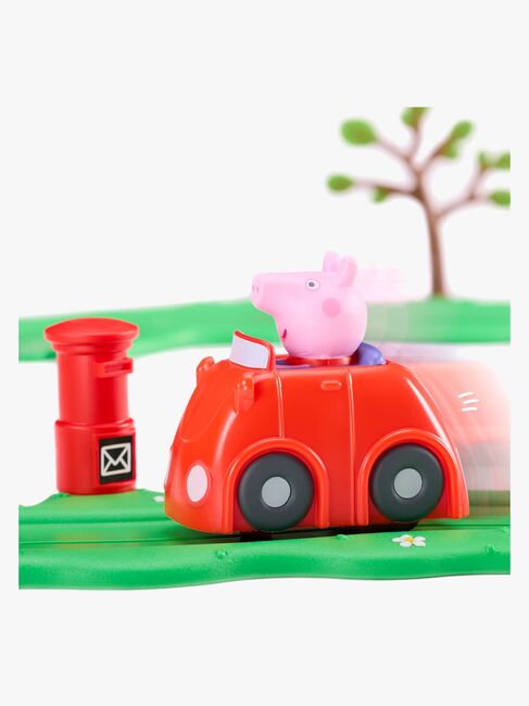 Gurli Gris Whizz Around Racerbane Rød Bil