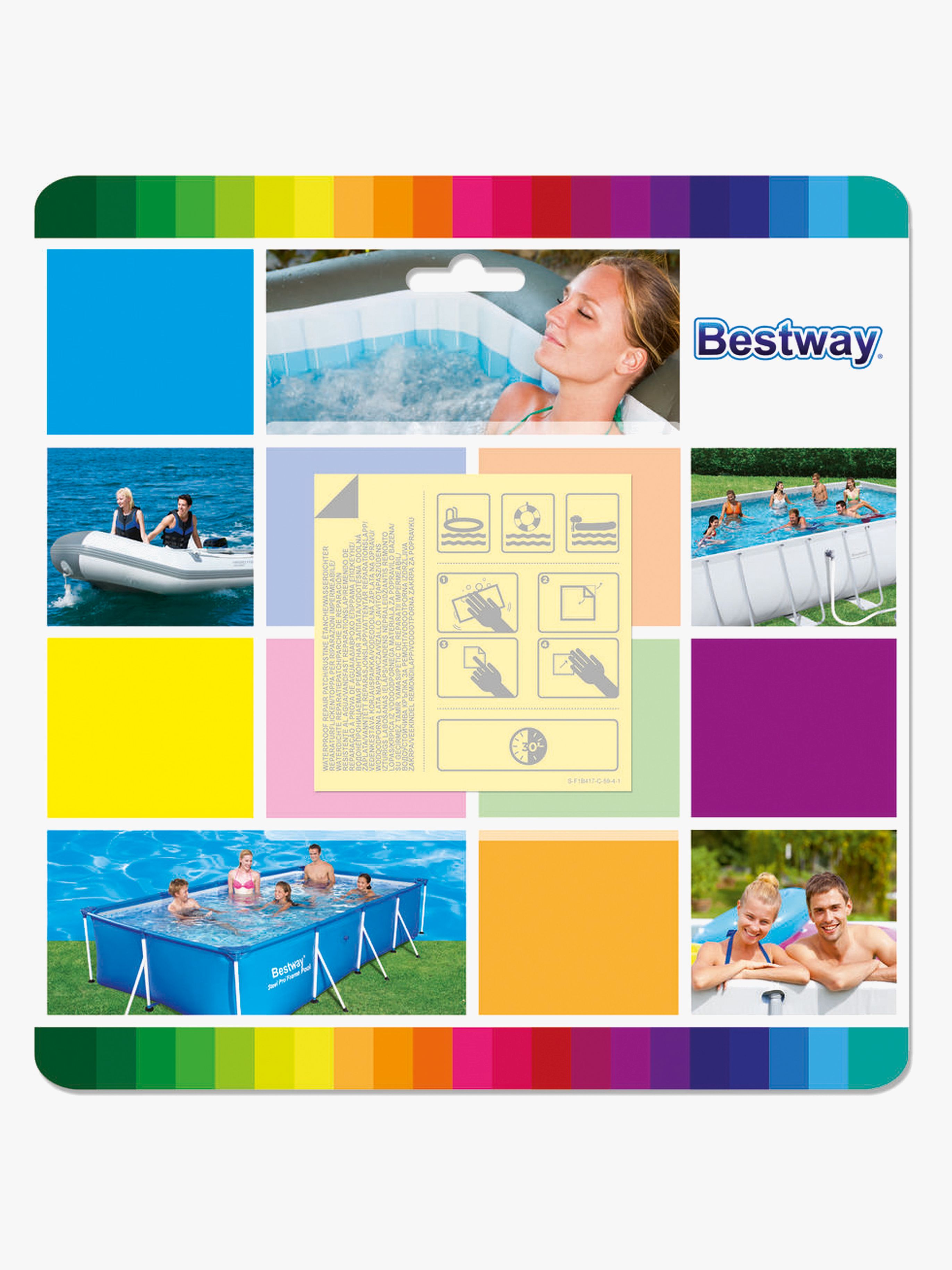 Bestway Selvklæbende Reparationslap til Pool, Badebassin til børn