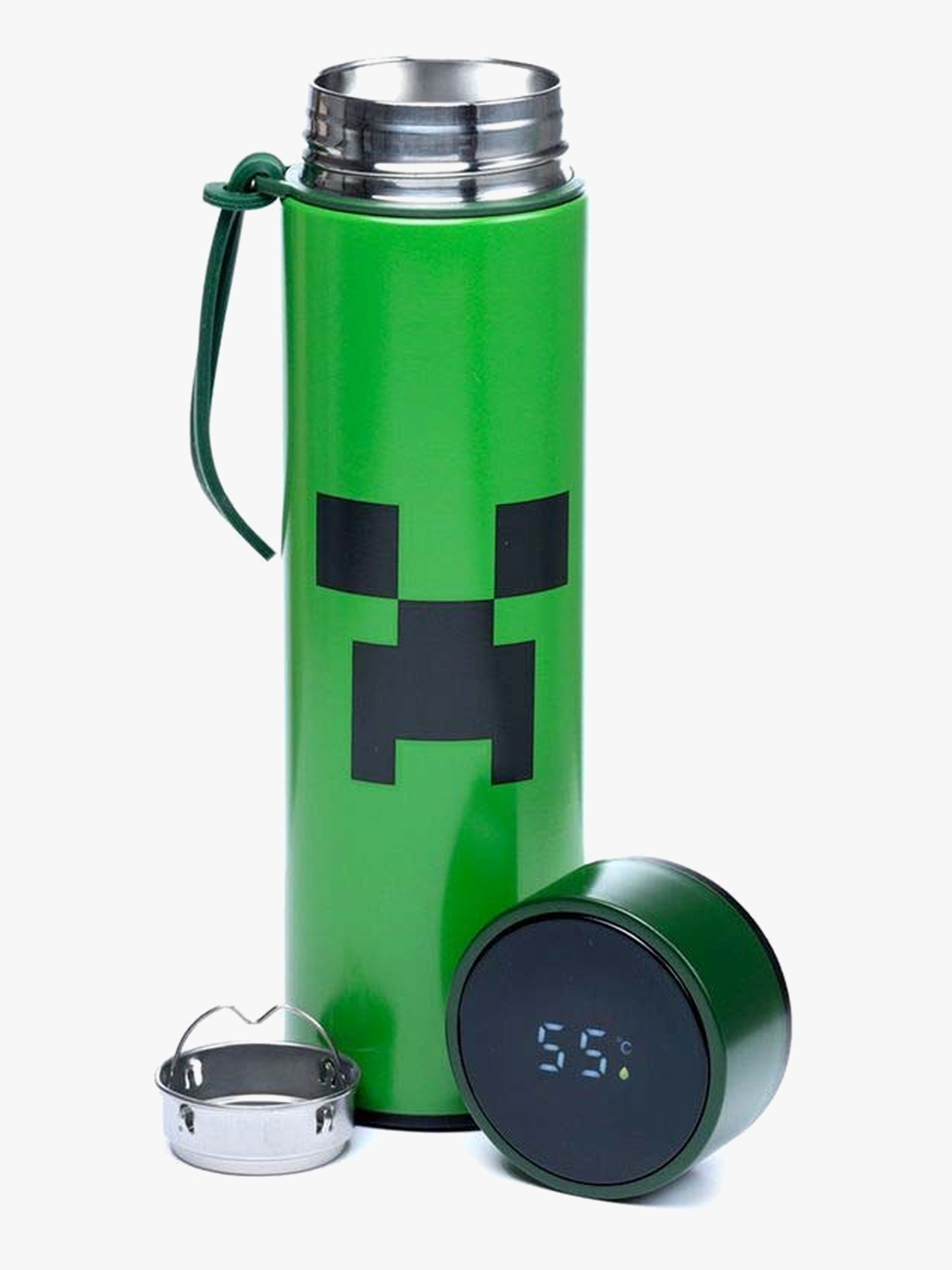 Minecraft Varm Og Kold Digital Termometerdrikkedunk 450 ml, Creeper