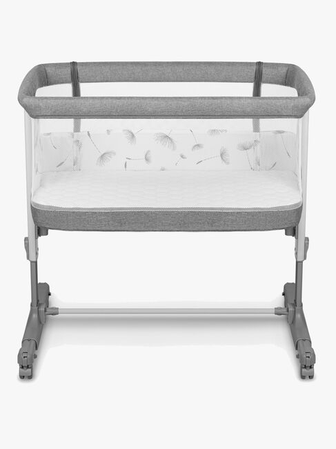 Lionelo Aurora Bedside Crib 3-i-1, Grey Concrete