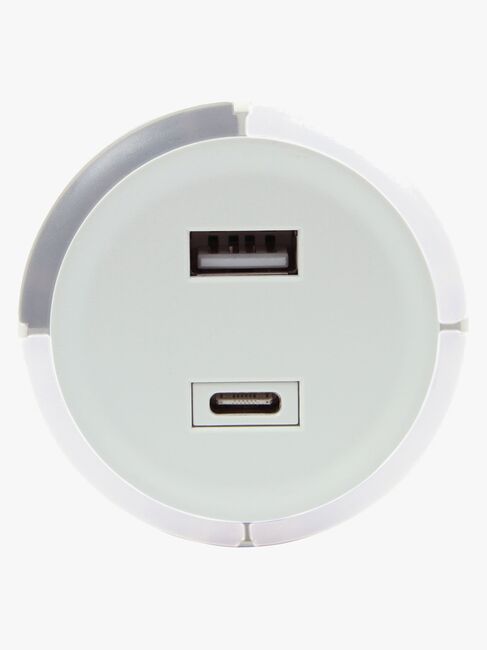 CAPiDi USB Oplader / Timer A+C, White