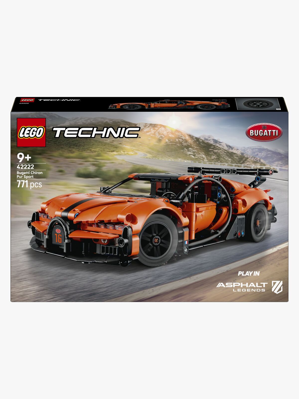 LEGO Technic 42222 Bugatti Chiron Pur Sport-hyperbil