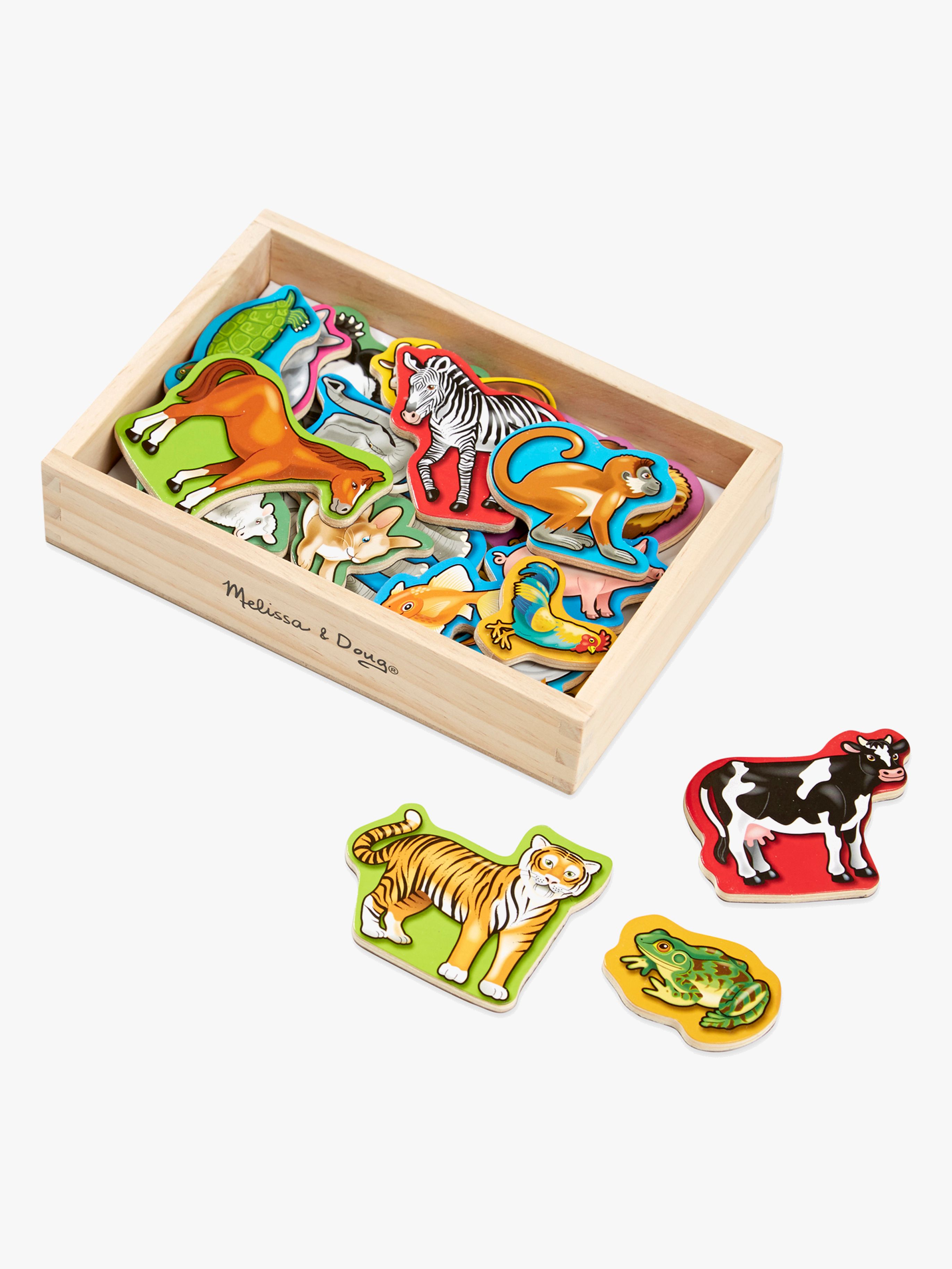 Melissa & Doug Dyremagneter i Træ 20 Stk.