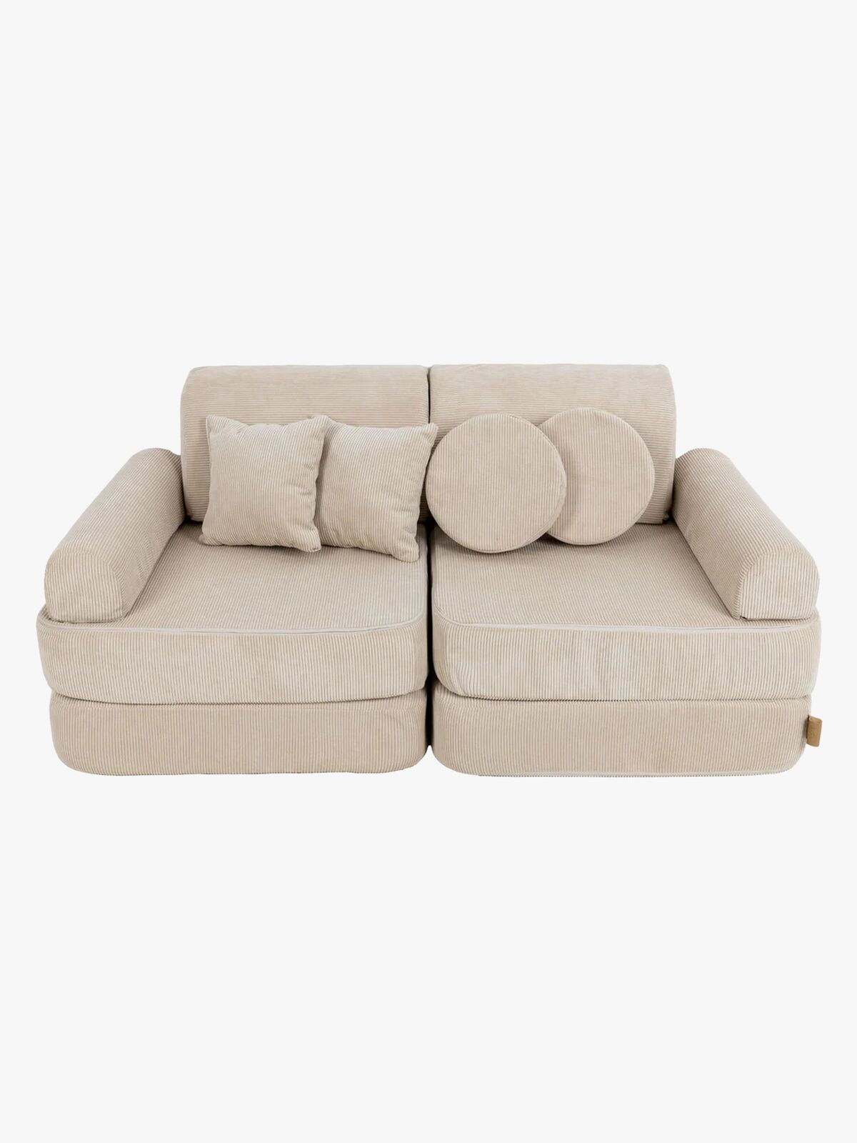 Meowbaby Play Pocket  Bygbar Sofa, Ecru