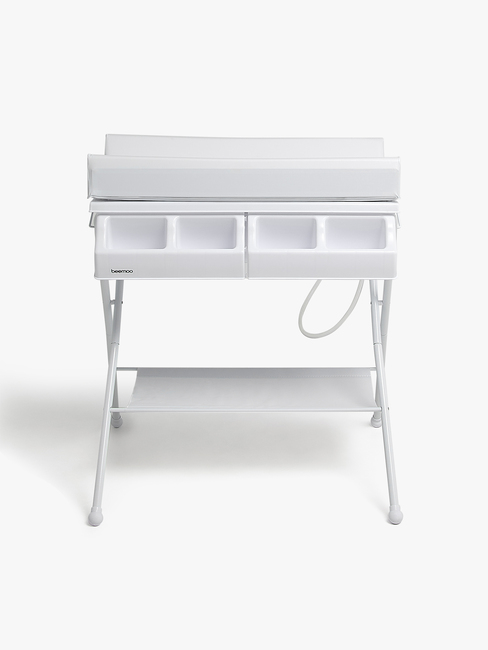 Beemoo CARE Sammenfoldeligt Puslebord m. Badekar, Hvid