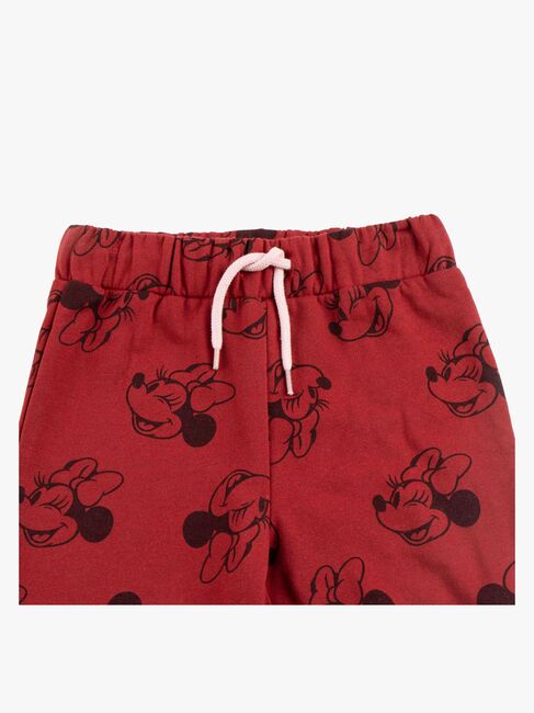 Disney Minnie Mouse-sæt med sweater og bukser, rød/lyserød
