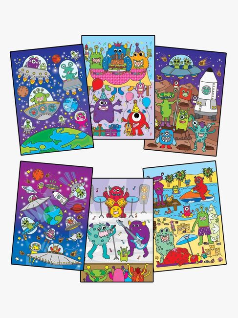 Galt Water Magic Malebog Monstre og Rumvæsner