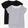 Luca & Lola Fanny Top 2-pak, Black/Stripes