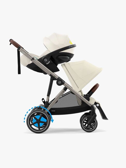 Cybex e-GAZELLE S Klapvogn, Seashelle Beige/Taupe
