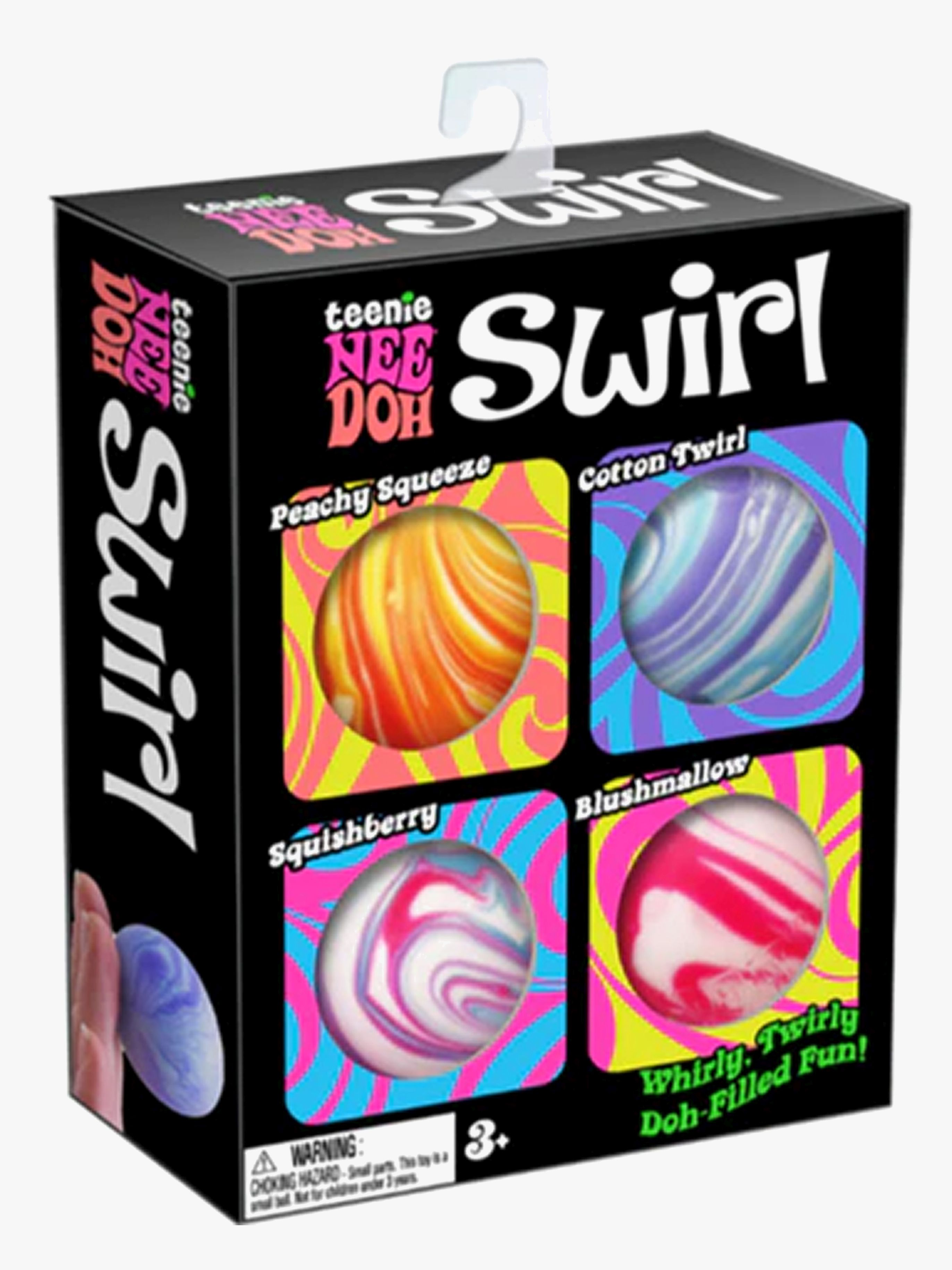 NeeDoh Teenie Swirl Stressbolde 4-pak