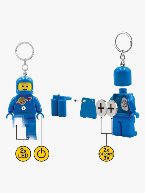 LEGO® Ikonisk Astronaut Nøglering med LED-lys, Blå