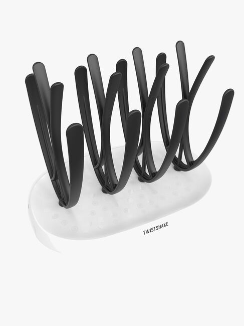 Twistshake Opvaskestativ, Hvid/Sort