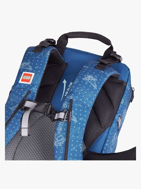 LEGO® City Space Explorer Taskesæt 20,5L med Fastgørelsesbar Gymnastikpose & Fyldt Penalhus, Blå