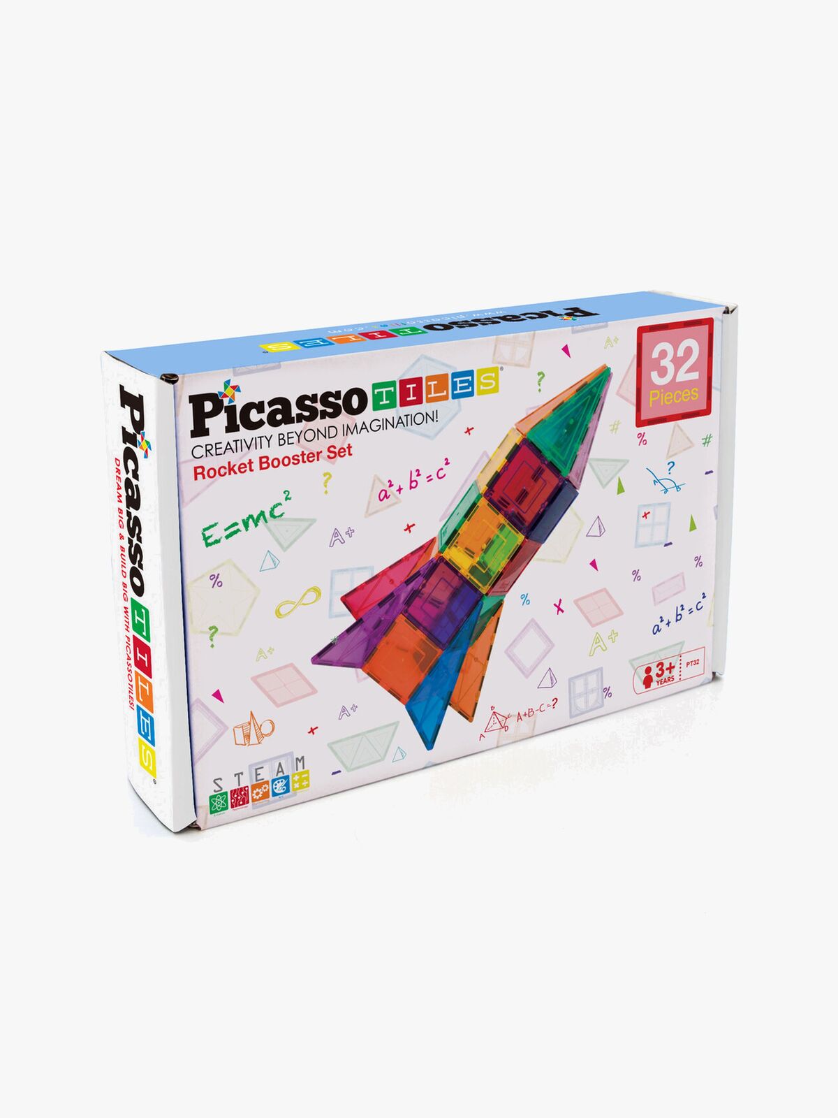 PicassoTiles Rocket Booster Magnetisk Byggesæt 32 Dele