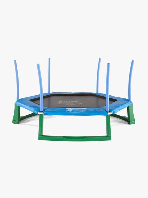 Plum Junior Jumper Trampolin inkl. Beskyttelsesnet 220 cm, Blå/Grøn