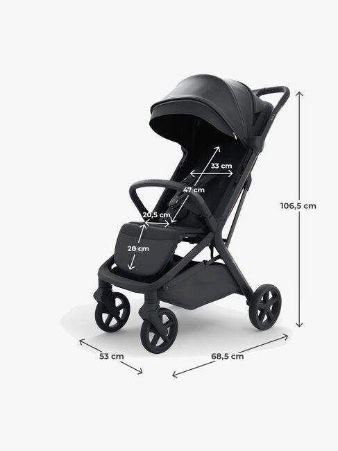 Kinderkraft NUBI 3 Klapvogn, Midnight Black