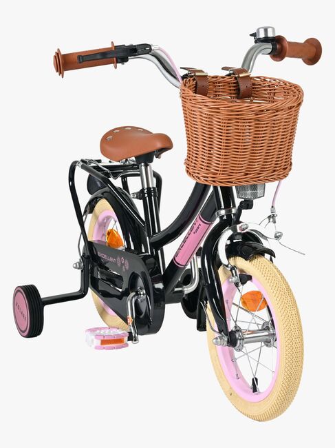 Volare Excellent Cykel med Kurv 12 Tommer, Sort