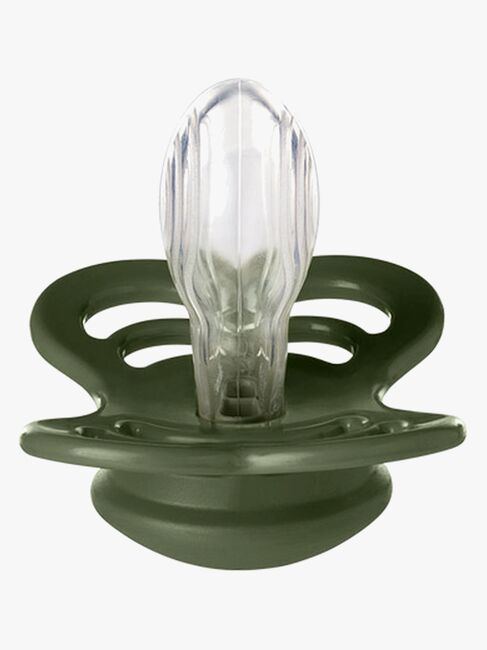 BIBS Supreme Sut 2-pak Silikone Str. 2, Sage/Hunter Green