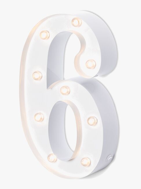 Alice & Fox Tallampe 6, Hvid