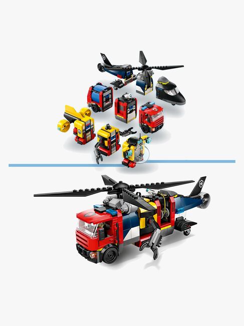LEGO City 60462 Remix – helikopter, brandbil og ubåd
