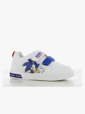 Sonic  Blinkende Sneakers, White/Cobalt Blue