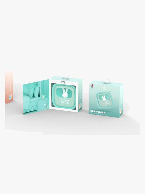 MOB Vækkeur med Lys Billy Clock, Lyseblå