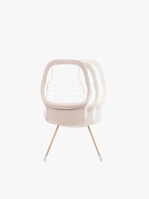 Lionelo Malin Evo Bedside Crib, Beige Natural