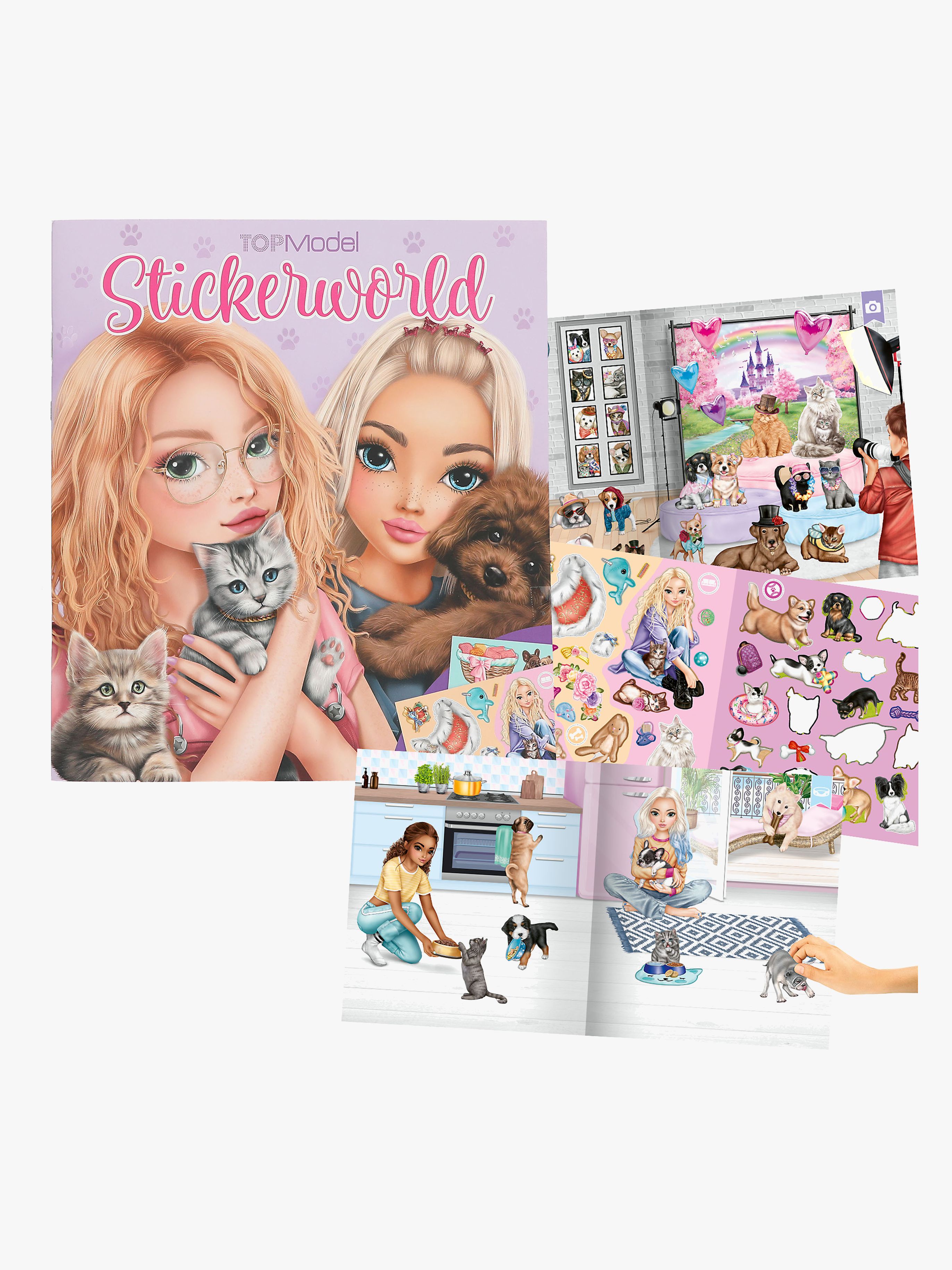 TOPModel Stickerworld Klistermærkebog Kitty &  Doggy