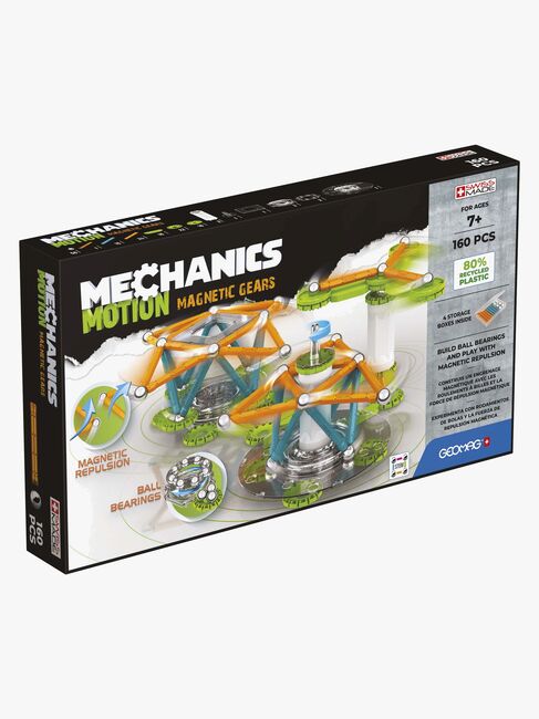 Geomag Mechanics Motion 3 Magnetiske Gear Byggesæt 160 Brikker