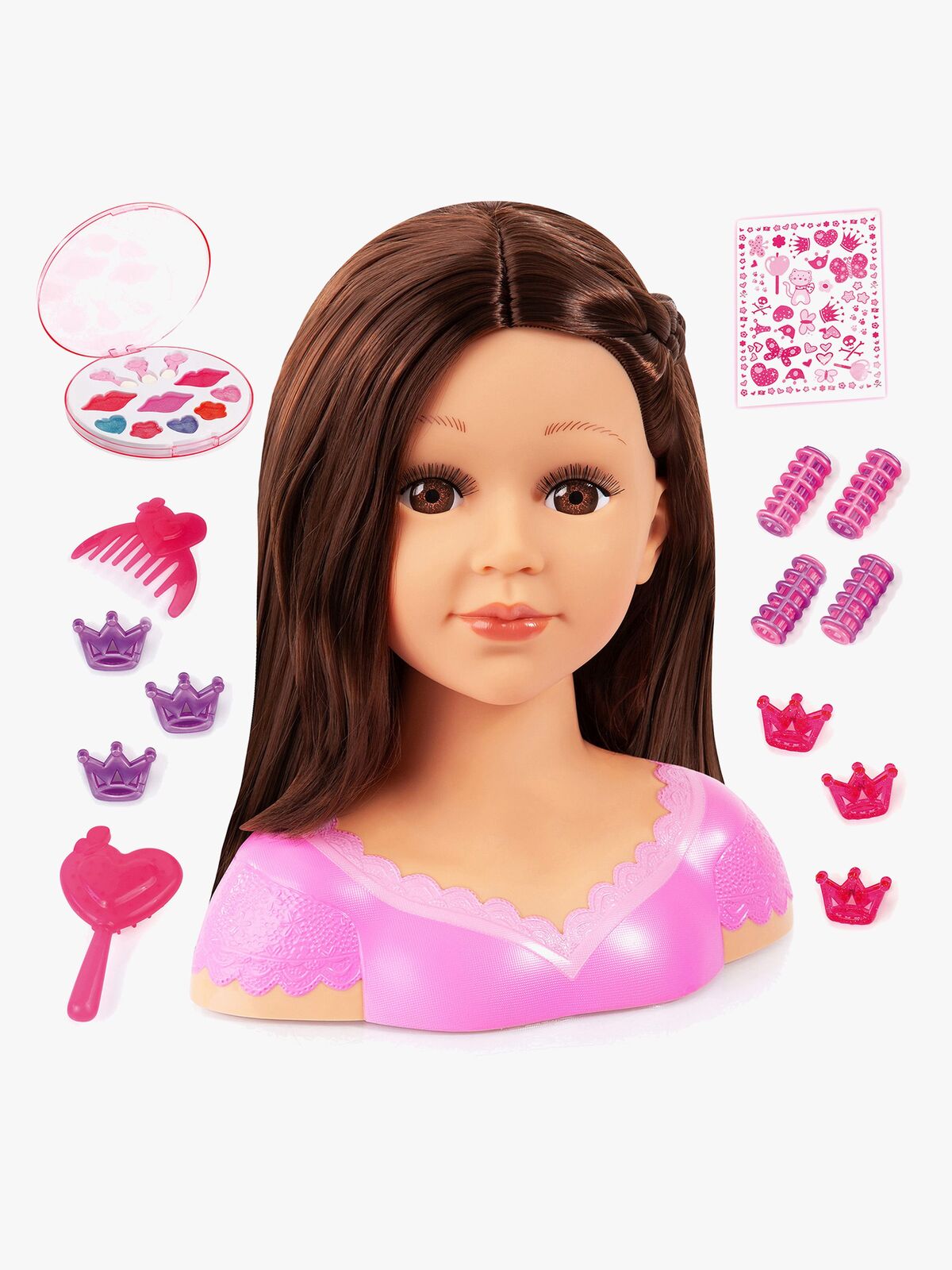 Bayer Design Charlene Super Model Sminkedukke, Brunette