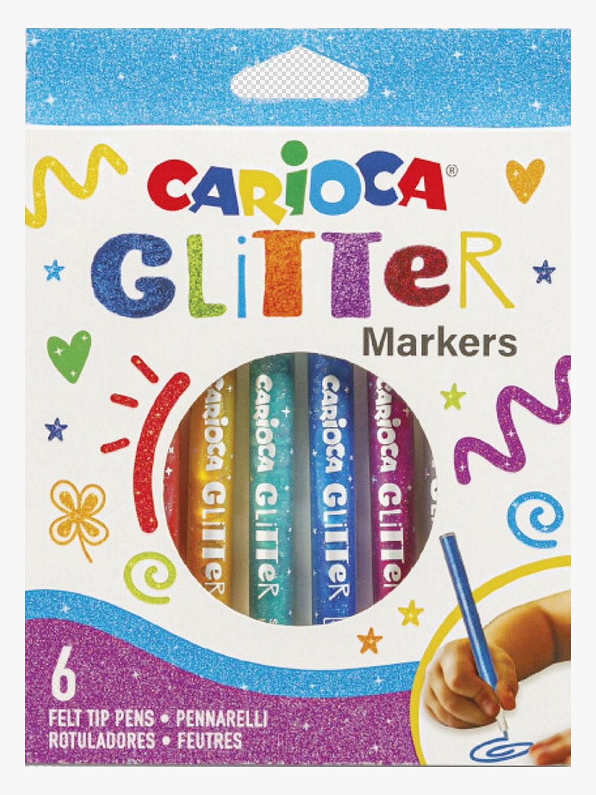 Carioca Plus Glittertusser 8-pak