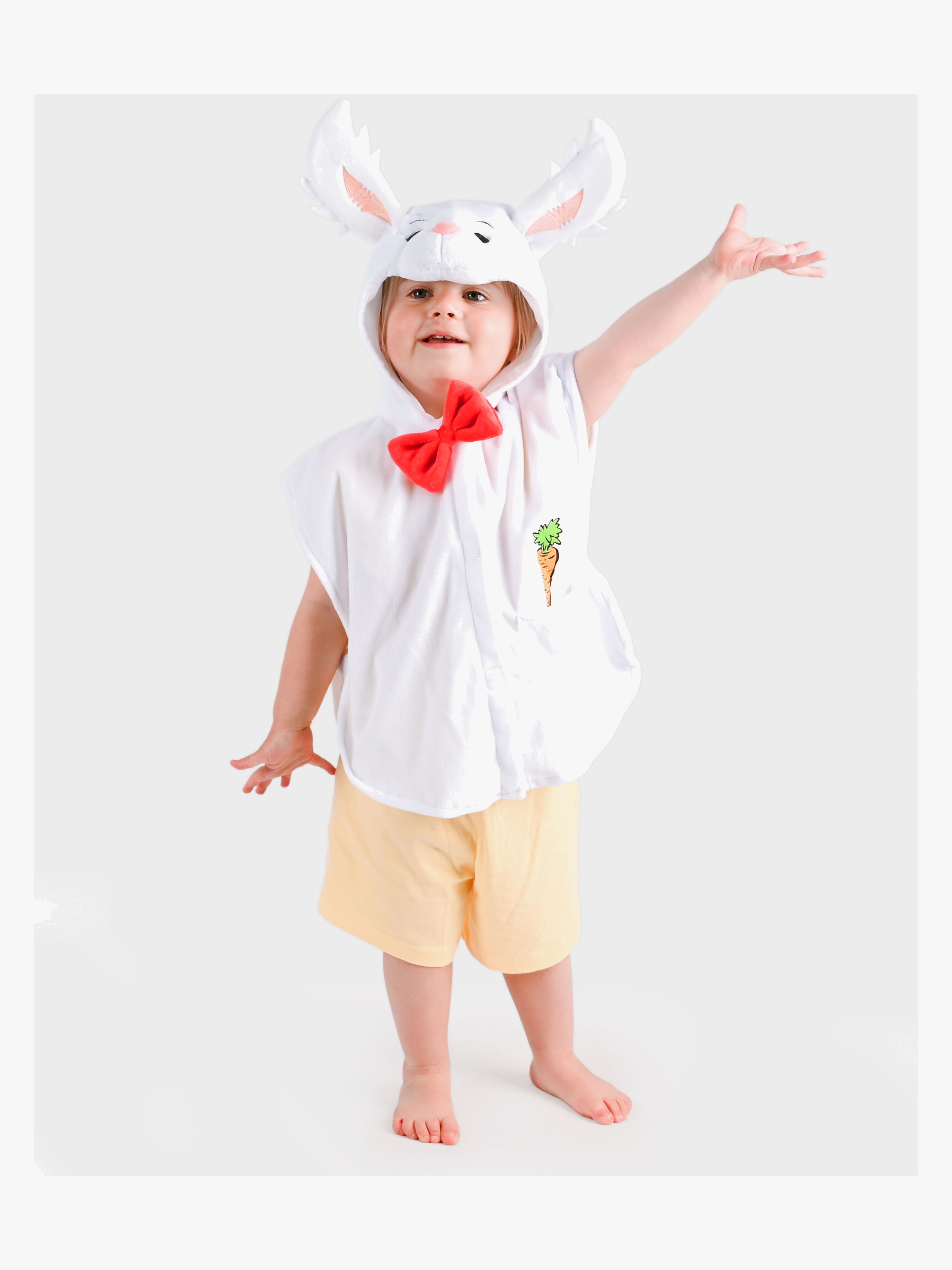Den Goda Fen Kostume Lille Hop 86-110 cm, Hvid
