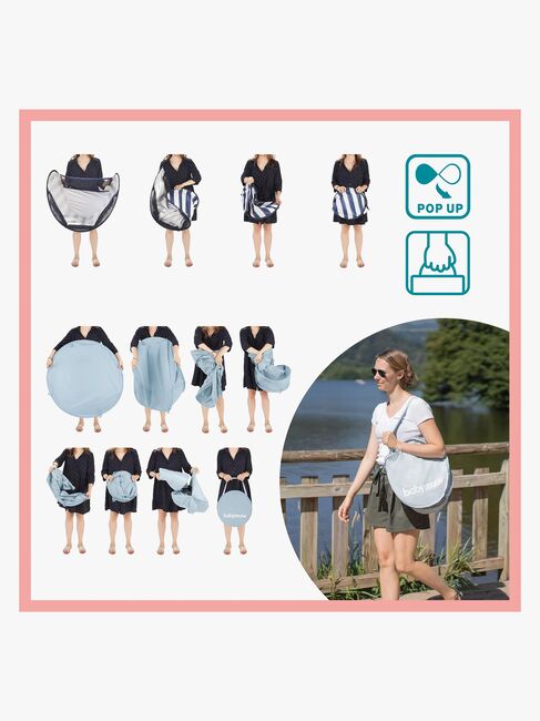 BabyMoov UV-Telt, Blue/White