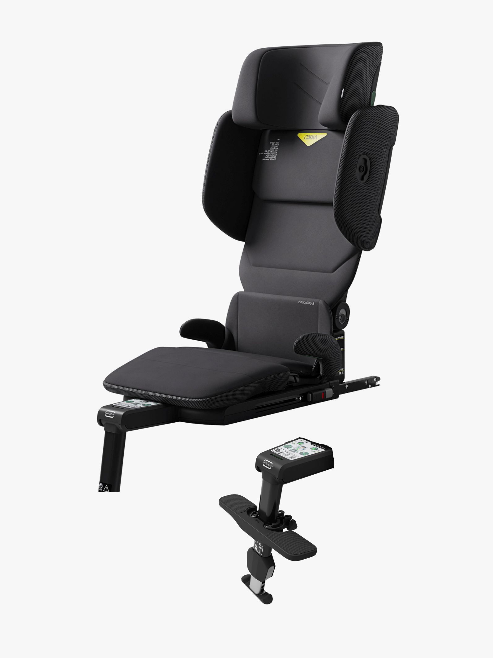 Axkid Up Autostol Inkl. Fodstøtte, Arctic Mist Grey